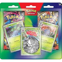 Pokemon TCG Trading Card Game 2 Pack Blister 1 Phantasmal Flames, 1 Mega Evolution and 3 Promo Cards Oddish, Vileplume, Gloom and Coin
