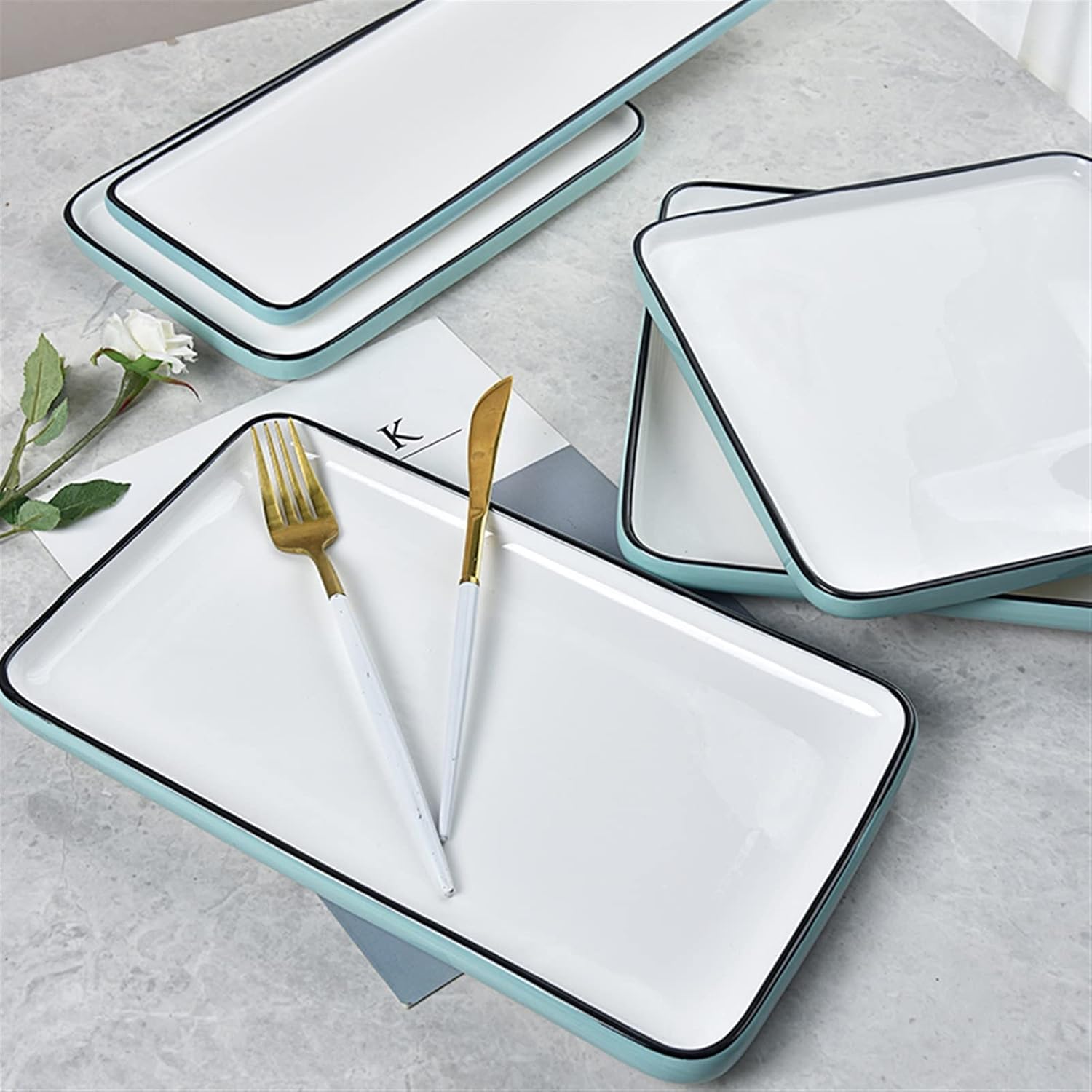 Dinner Plates Western Steak Tray Square Tray Baking Tray