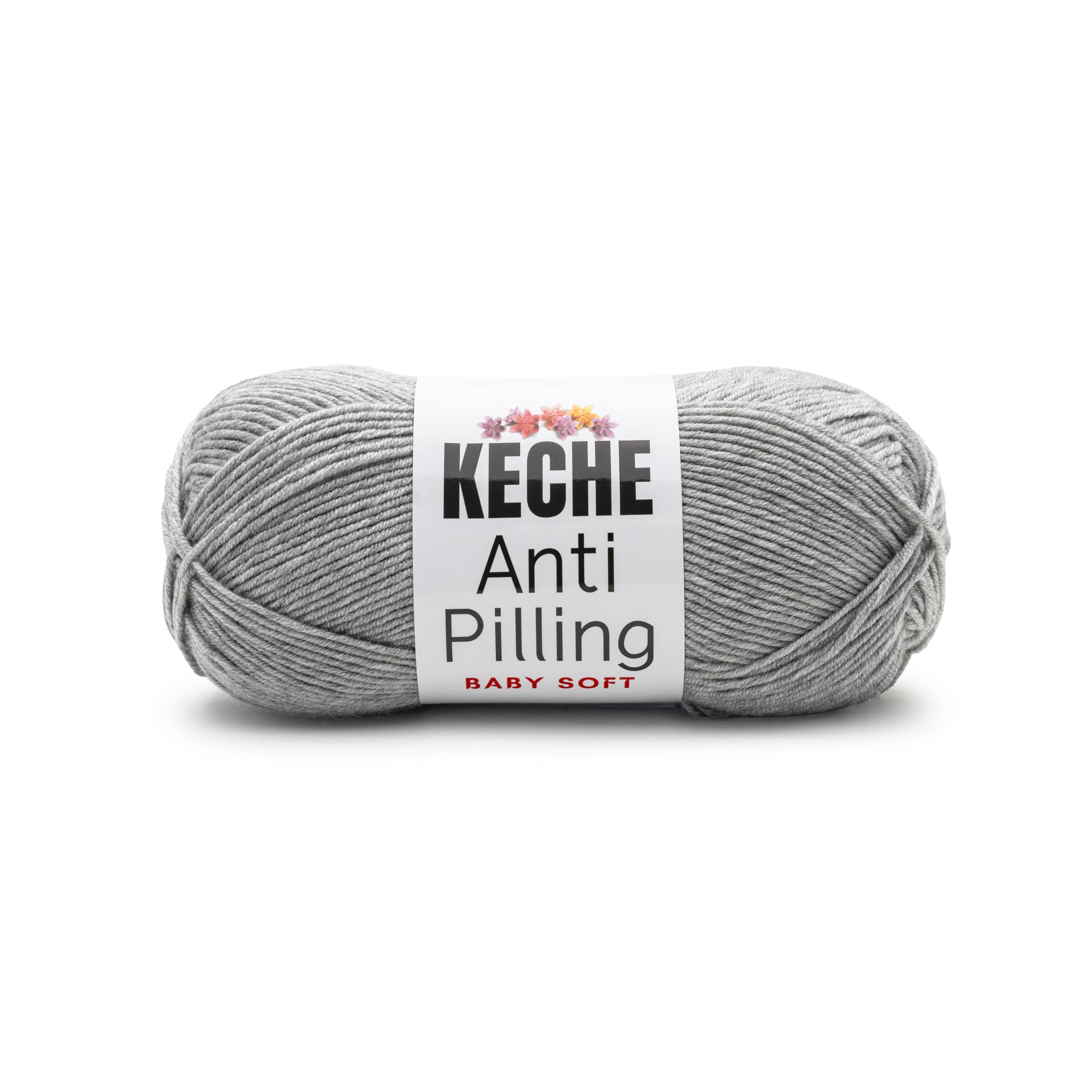 Soft DailyKnit DK Yarn, 100% Anti-Pilling Acrylic for Knitting Crocheting, Light Weight #3 (3.52 oz / 274 Yds) 1 Skein - Red — view 55