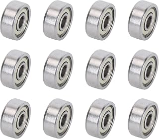 Ruimou 12Pcs 624ZZ Deep Groove Ball Bearings(4mm x 13mm x 5mm) for Skateboard,3D Printer, DIY Mechanical Transmission Parts