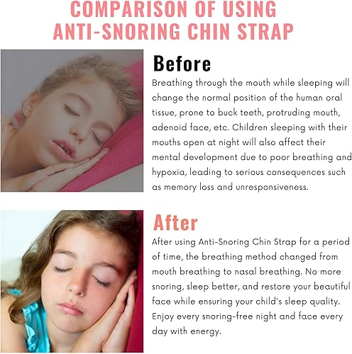 Miniatura 2 de Correa de barbilla antironquidos, correa de barbilla de tamaño pequeño para ronquidos, reduce los ronquidos, dispositivo transpirable antironquidos,