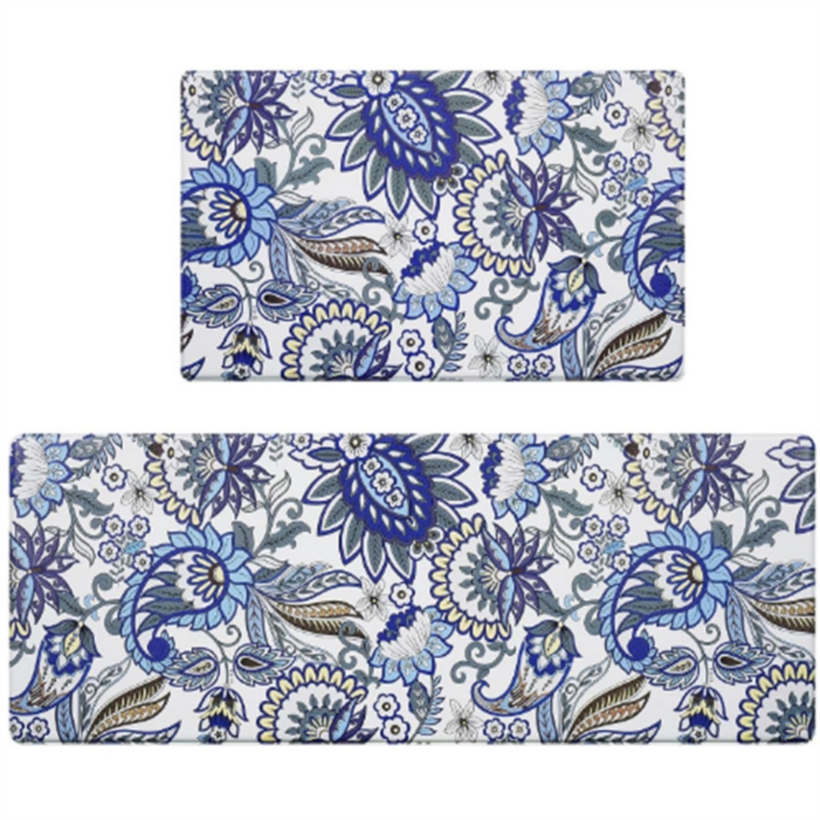 Alfombra de cocina azul de 40x60 cm ideal para dar un toque moderno y proteger tu suelo de PVC