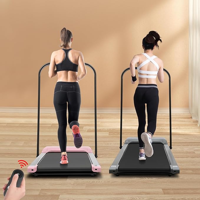 Caminadora Eléctrica Plegable 2 en 1, 3.0HP, con Control Remoto miniatura 7