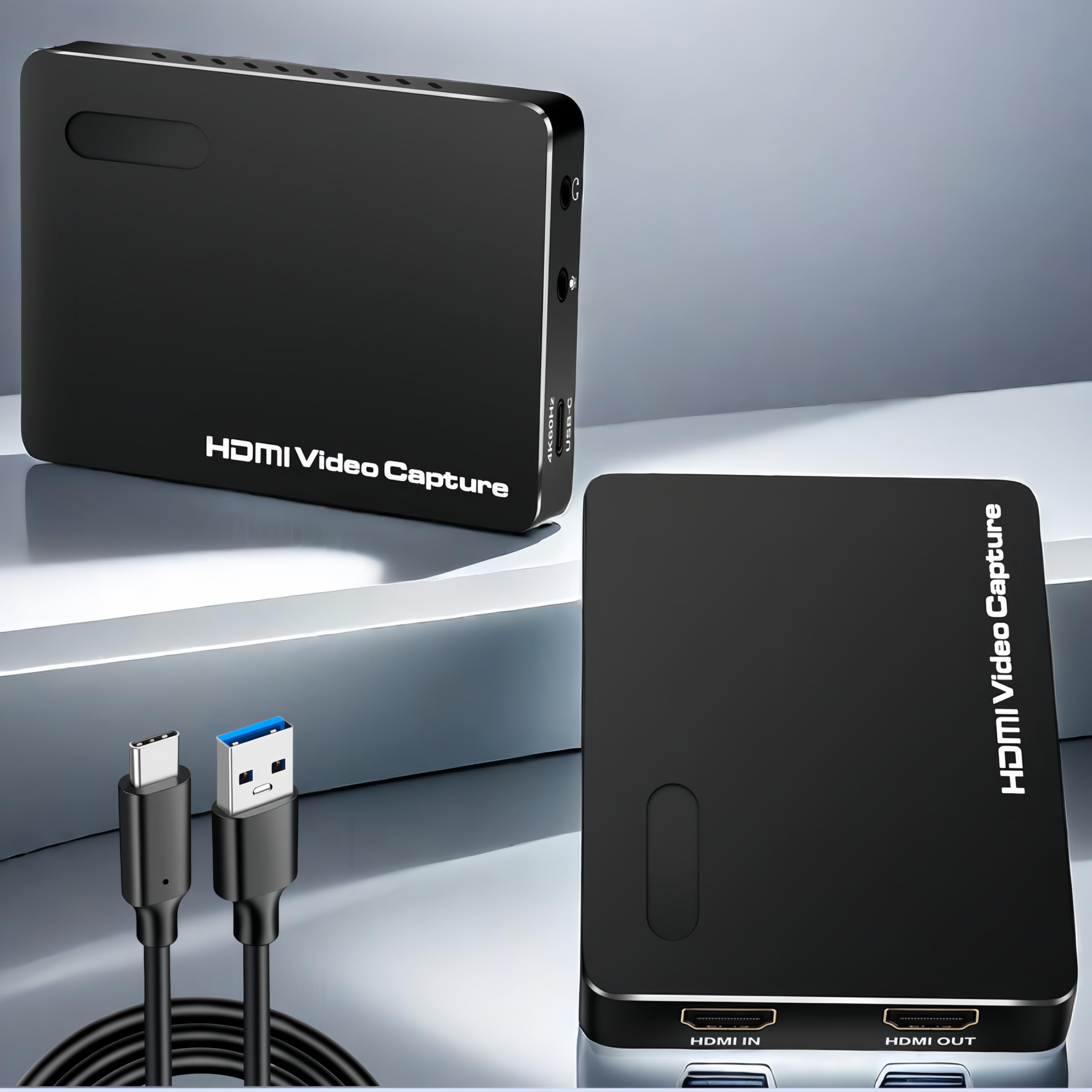 ACHAVE Scheda di acquisizione video HDMI 3.1, 4K60 HDMI2.0 con VRR HDR, 2K144FPS 1080P240FPS, MJPEG/YUY2/NV12/I420/XRGB/P010, latenza ultra bassa da HDMI a USB-C, scheda di acquisizione per streaming