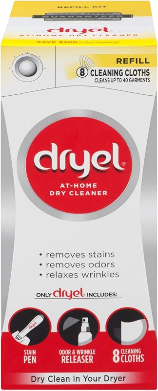 Dryel At-Home Dry Cleaner Refill Kit, 8 Cloths