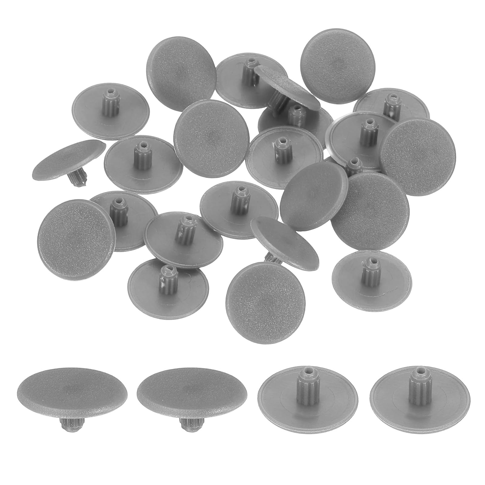 sourcing map 300Pcs 3x13mm Plastic Hole Plugs, Round Screw Cap Cover, Panel Drill Hole Plugs for Furniture Cabinet Cupboard Shelves Fencing Post Pipe Insert End Caps, Dark Gray