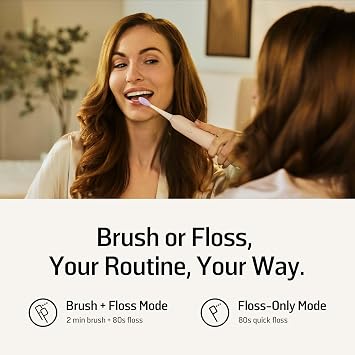 Soocas NEOS II Ultra Electric Toothbrush with Water Flosser, Champagne Gold