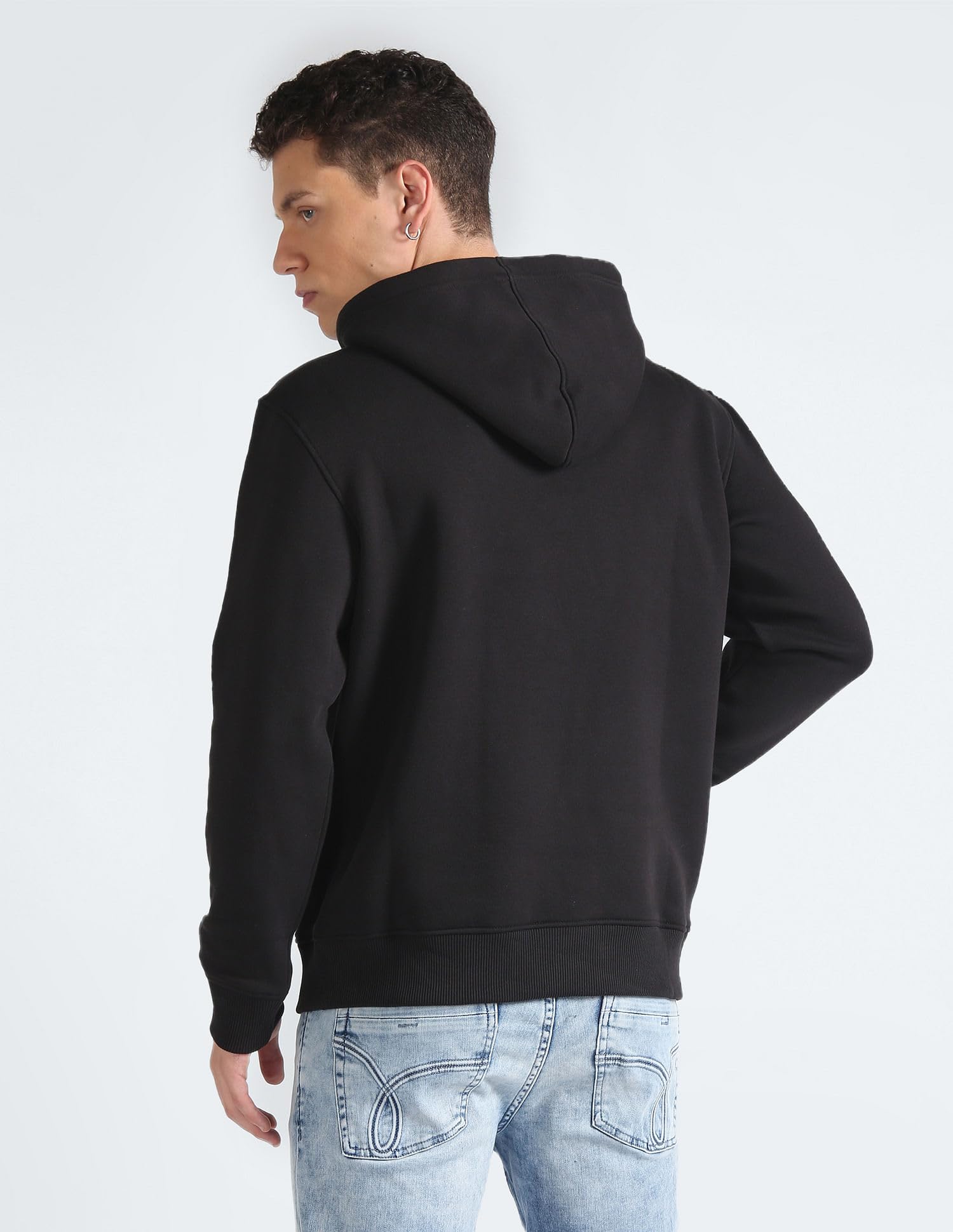 Calvin Klein Felpa Uomo Monologo con Cappuccio