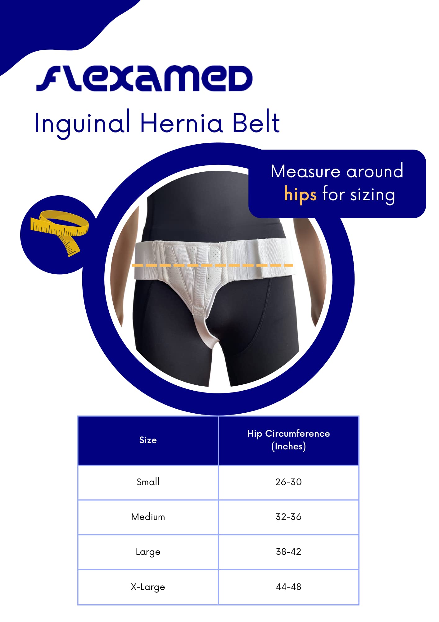 Buy FlexaMed Right Side Inguinal Groin Hernia Truss with Compression