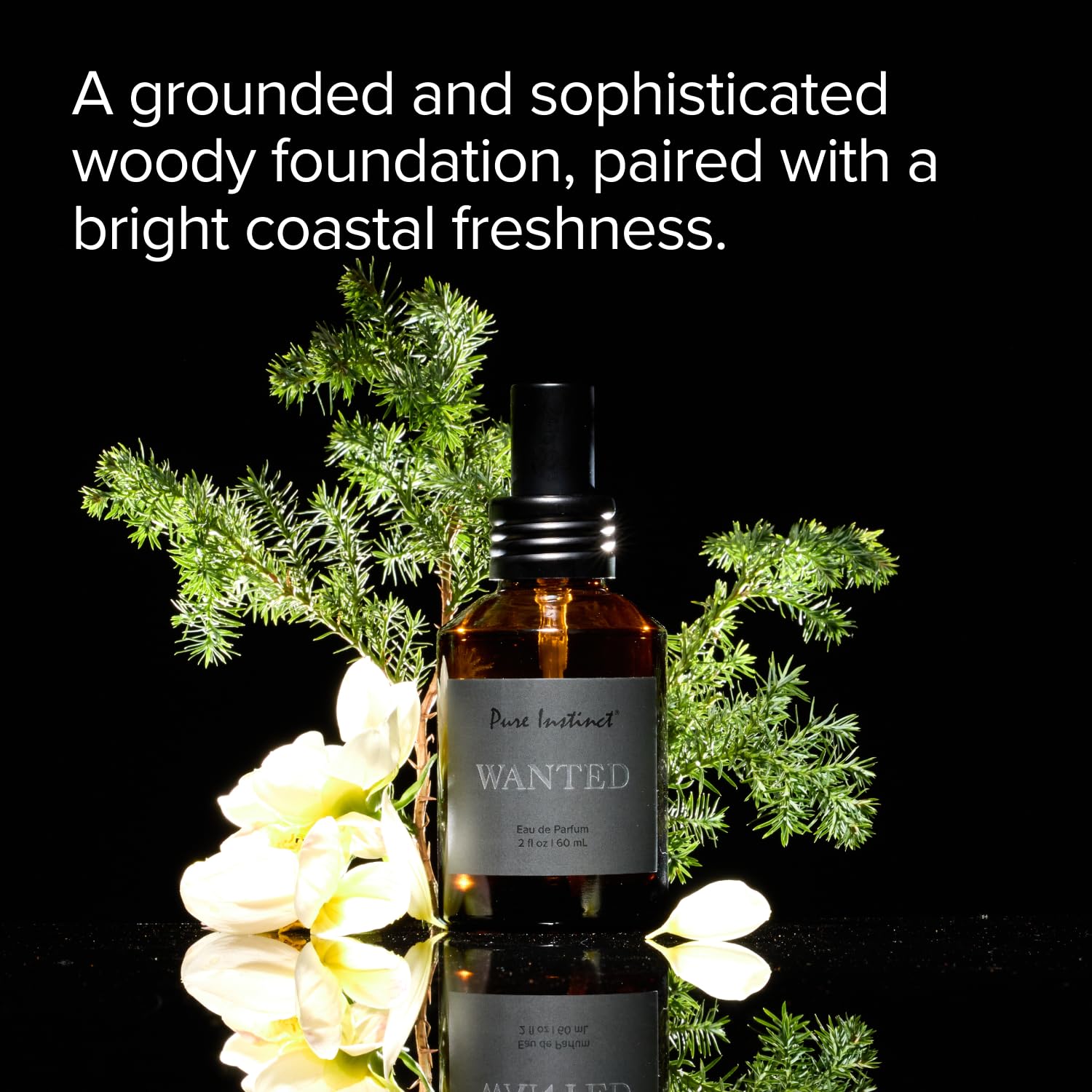 Pure Instinct WANTED The Original Pheromone Infused Essential Oil Perfume Cologne - Men's Collection - TSA Ready (Spray Bottle 2 Fl. Oz./60mL)