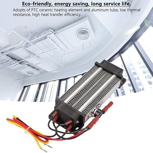 Miniatura 3 de KUIDAMOS Calentador de aire de cerámica PTC, calentador de aire de cerámica de 110 V 500 W, calentador eléctrico de temperatura constante de alta