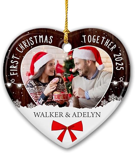 Miniatura 7 de Marco de fotos personalizado conmemorativo para mascotas, adorno de Navidad 2023, If Love Could Have Kept You Here - Adornos de fotos de perro,