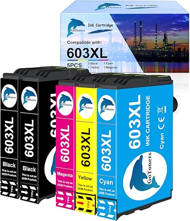 GoToners 603XL Cartuchos de tinta de repuesto para Epson 603 XL Compatible  con Epson Expression Home XP-3100 XP-4100 XP-2100 XP-2105 XP-3105 XP-4105  Workforce WF-2810 WF-2830 WF-2835 WF-2850 : Amazon.es: Informática
