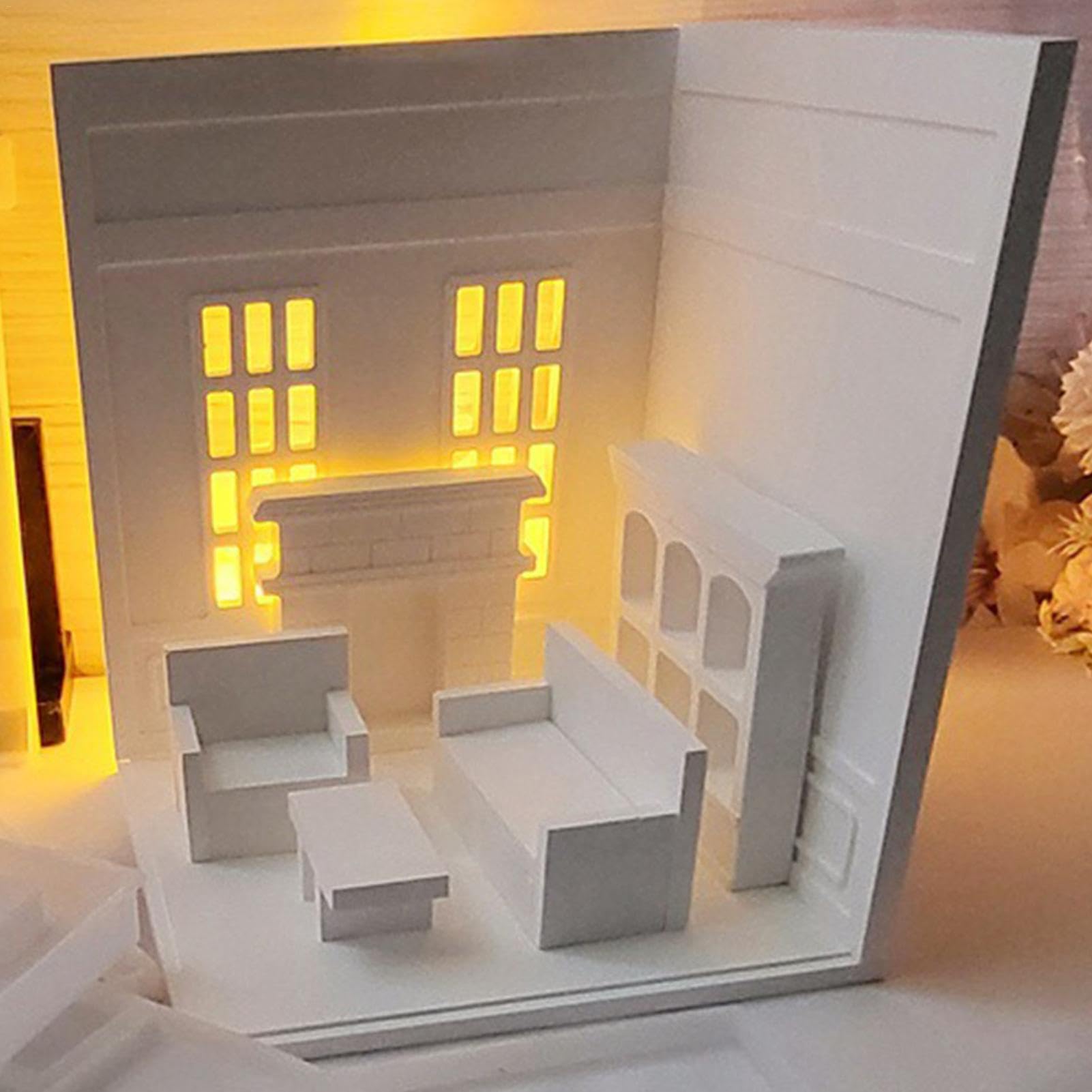 Miniaturowe formy domowe, dekoracyjne formy z żywicy, forma do odlewania żywicy epoksydowej, forma silikonowa do małych pomieszczeń, wszechstronne odlewanie żywicy epoksydowej, łatwe w użyciu,