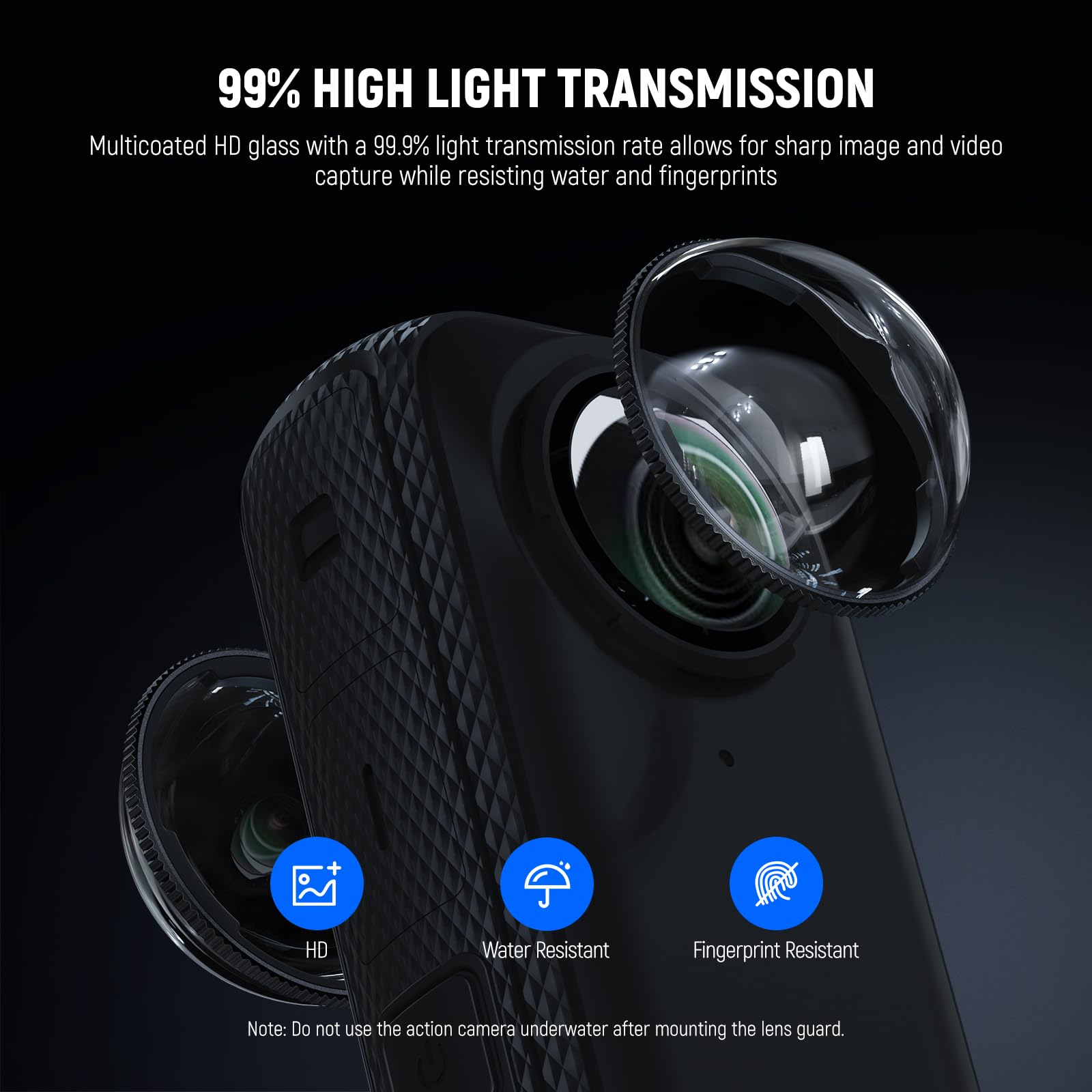 NEEWER Protections D'objectif X4 Compatibles Avec Insta360 X4