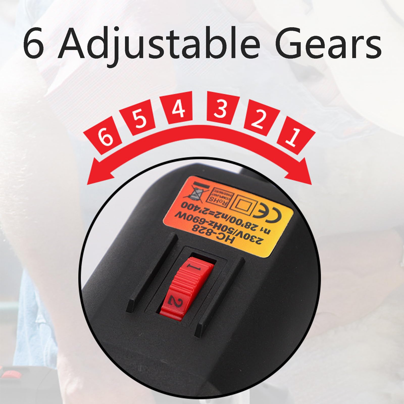 Tosatrici elettriche per Pecore 6 velocità, tosatrice Professionale da 690 W, Kit per la toelettatura del Bestiame da Fattoria per Cappotto Spesso Animale Nero