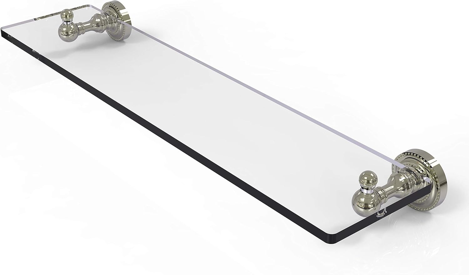 Allied Brass DT-1/22-ORB Dottingham Collection 22 inch Vanity Beveled Edges Glass Shelf, 22-Inch, Oil Rubbed Bronze