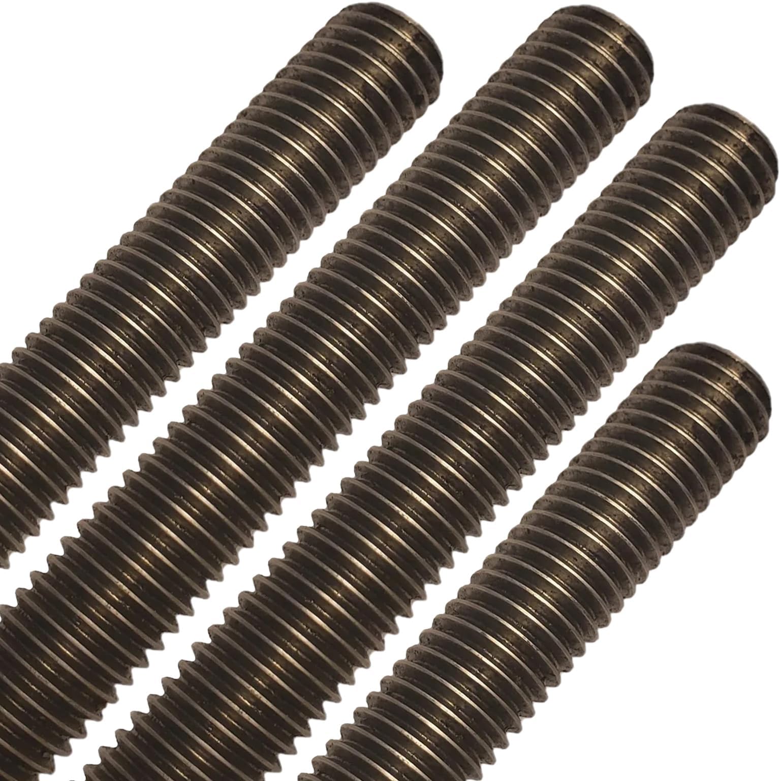 Conquest Fasteners Grade B7 Coarse Fully Threaded Rod, Plain Finish, 5/8" -11 Thread Size, 18" Length, Right Hand Threads (4 Pack)