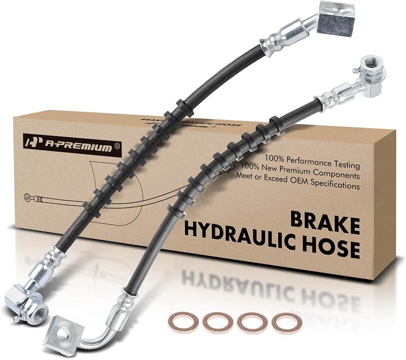 Mangueira de freio hidráulico dianteira A-Premium para Ford, Mazda e Mercury – Conjunto esquerdo e direito