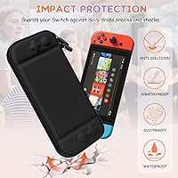 Vista 5 de Simfree Nintendo Switch portable case,Black nintendo switch case compatible with Nintendo SwitchSwitch OLED,fortnite switch bag,Carry Case for