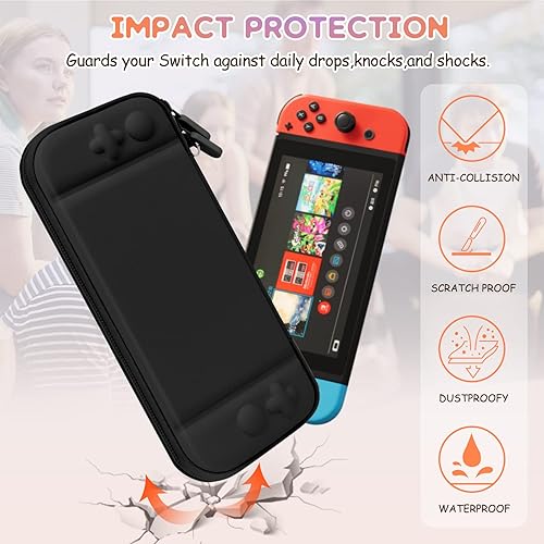 Miniatura 5 de Simfree Nintendo Switch portable case,Black nintendo switch case compatible with Nintendo SwitchSwitch OLED,fortnite switch bag,Carry Case for