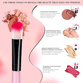 Makeup Brushes, VANDER 32pcs Makeup Brush Set Professional Soft Synthetic Foundation powder concealer blending Make up Brushes, eye shadow blush face brush set, PinkCosmetic bag not included