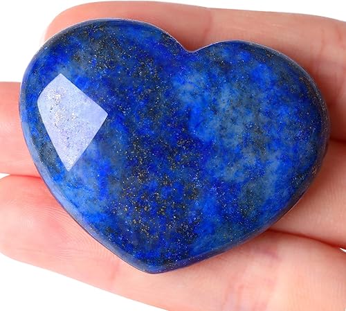 MAIBAOTA Corazón de cristal de 1.772 in, cristales curativos grandes, piedra de amor, piedra natural de reiki, regalos para mamá, día de la madre,