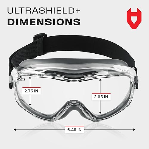 Miniatura 9 de NoCry Gafas de seguridad antivaho para hombres y mujeres con revestimiento antiarañazos de alta calidad, gafas de laboratorio panorámicas
