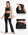 Willit Pantalons de yoga pour femmes Leggings de flammes Legging de haute taille de l'entraînement Leggages de tummy contrôle avec des poches 29" 31"