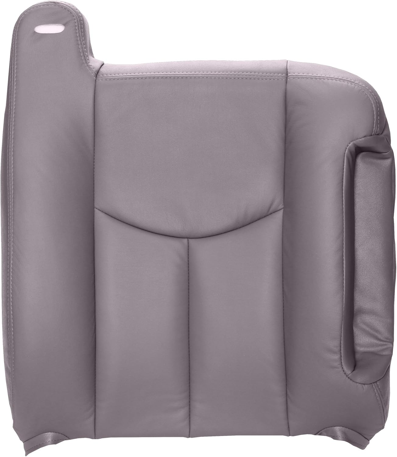 The Seat Shop Passenger Top Replacement Seat Cover - Medium Dark Pewter (Gray) Leather (Compatible with 2003-2006 Chevrolet Tahoe, Suburban, Silverado, and GMC Yukon, Yukon XL, Sierra)