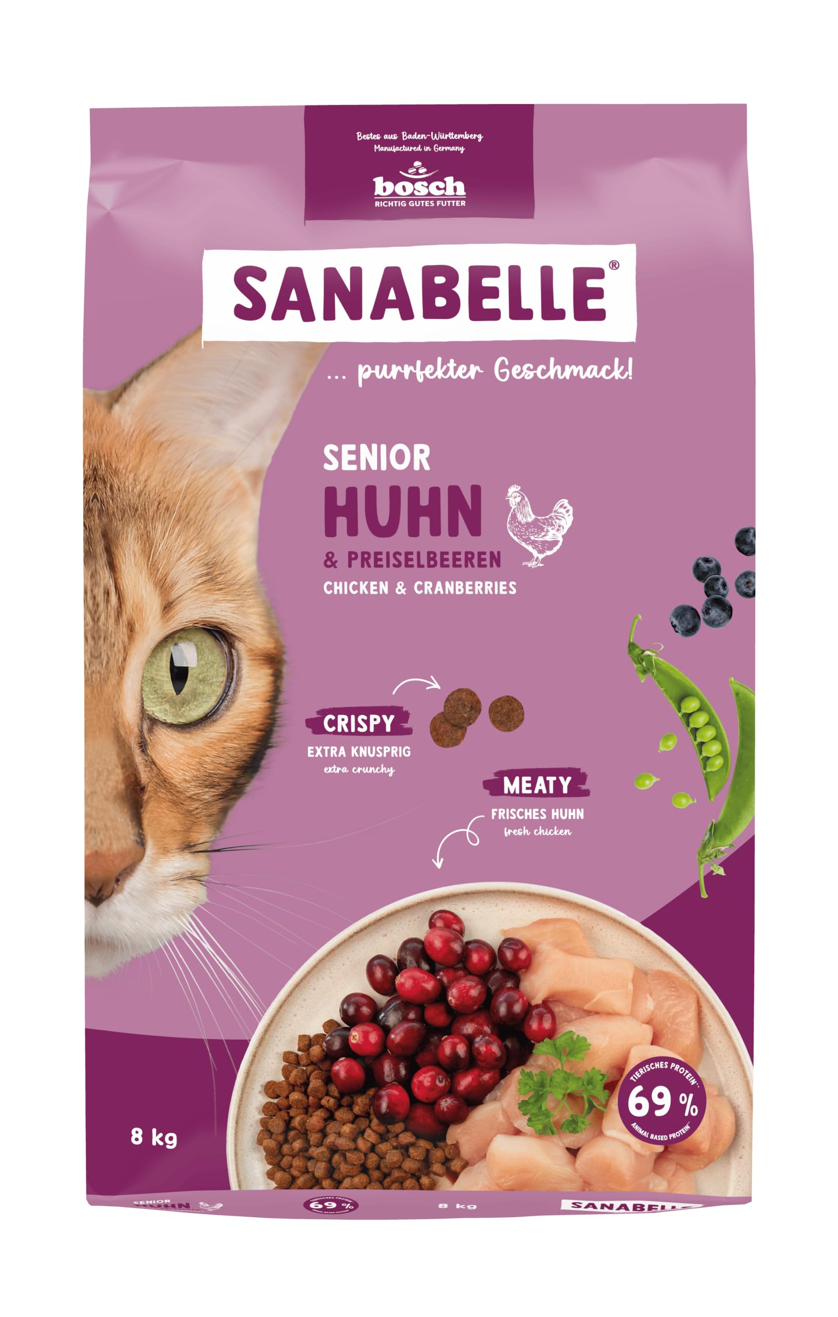 Sanabelle Life Senior Huhn & Preiselbeeren8 kg