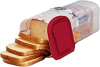 Vista 7 de Buddeez Bread Buddy Caja de Pan – Mantiene las Hogazas de Pan Frescas – Tapa Roja, Paquete de 1