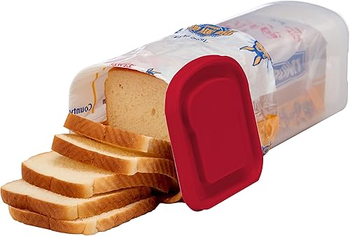 Miniatura 7 de Buddeez Bread Buddy Caja de Pan – Mantiene las Hogazas de Pan Frescas – Tapa Roja, Paquete de 1