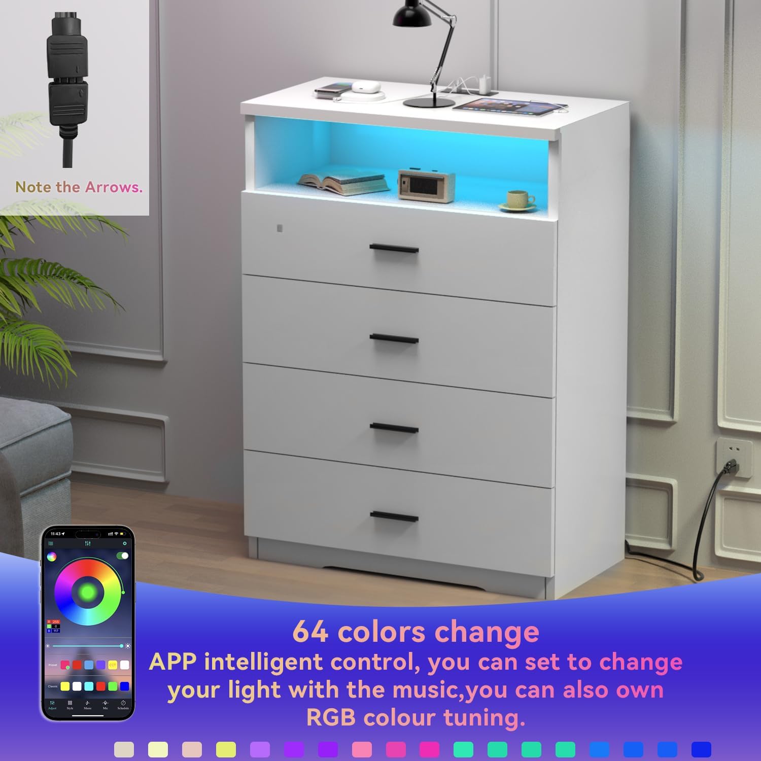 LED light control via mobile app