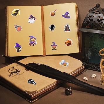 Jsdoin 8 Sheets Halloween Puffy Stickers for Kids, Children 3D Stickers Party Bag Filler for Kids Halloween Party Gifts Scrapbooking Including Pumpkins Jack Ghost Bats Monster Bat Witch