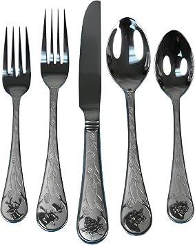 Rivers Edge Products Rivers Edge Products 20-Piece Stainless Steel Silverware, Set for 4