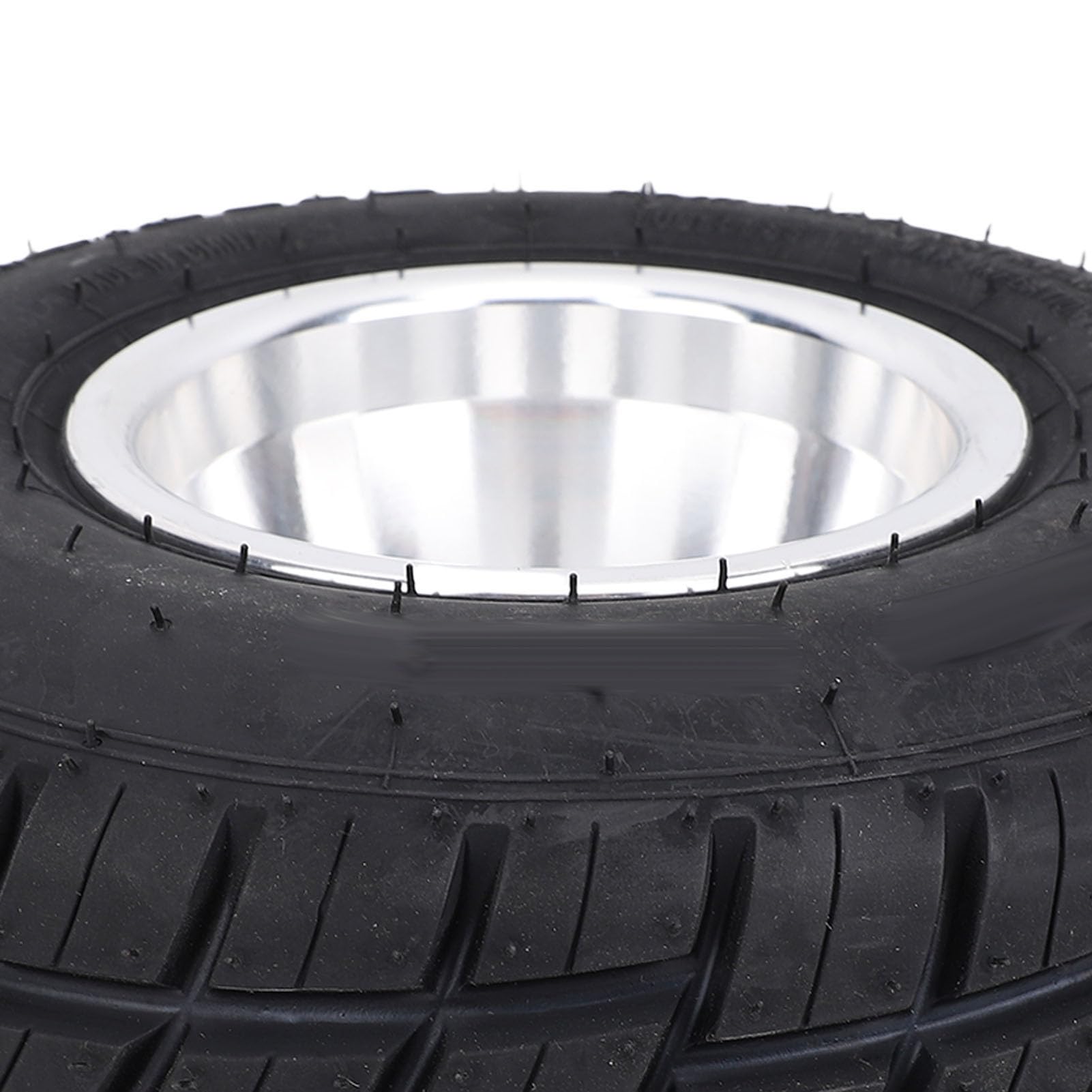 10x4,50-5 Vorderradfelgenreifen, 4PR Tubeless-Vorderradfelgenreifenbaugruppe, Niedriges Profil, Pannensicher, 3 Bolzen, 50 Mm Abstand für Go Kart, ATV, UTV, Golfwagen, Rasenmäher,