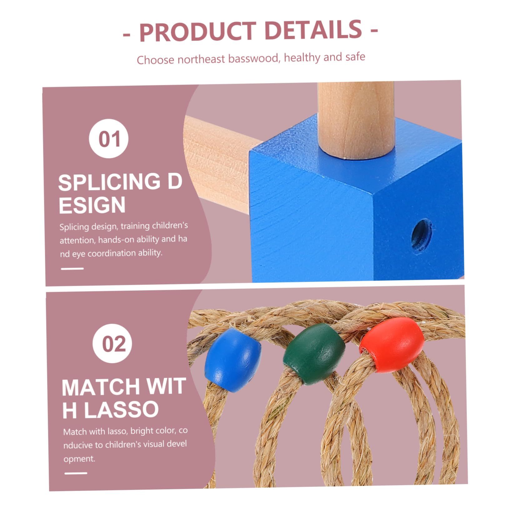 Gioco Lancio Anelli in Legno per Esterno per Bambini