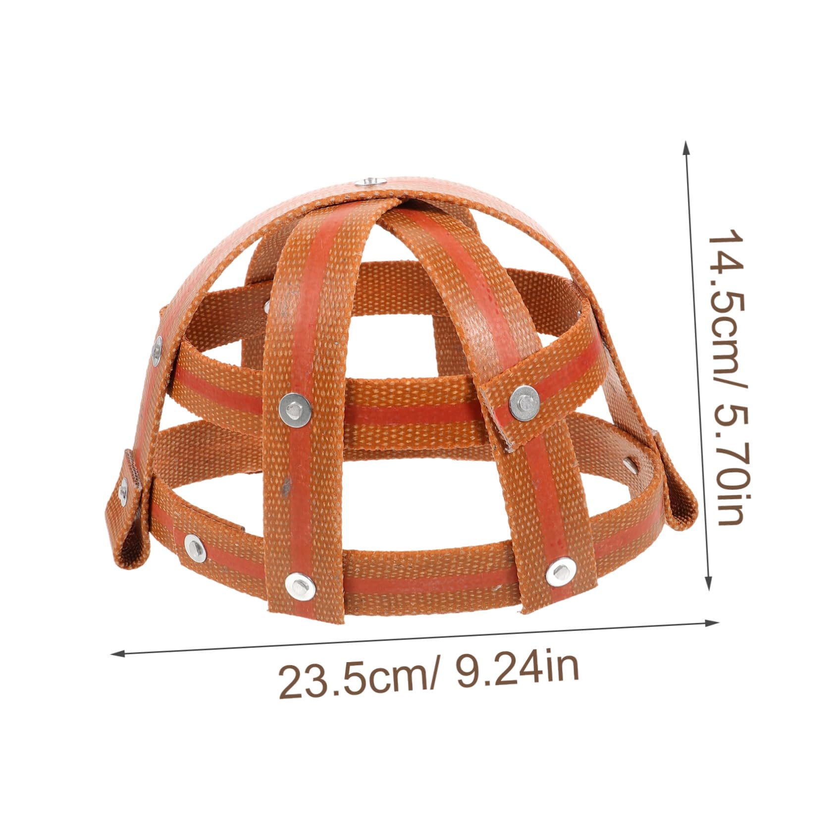 FONDOTIN Horse Mask Fly Leather Grazing Muzzle Mouth Covering Safe Comfortable DIY Size