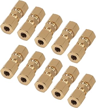 NIYATA 10Pcs 3/16" Brake Pipe Fittings,M10 Brake Pipe Fittings