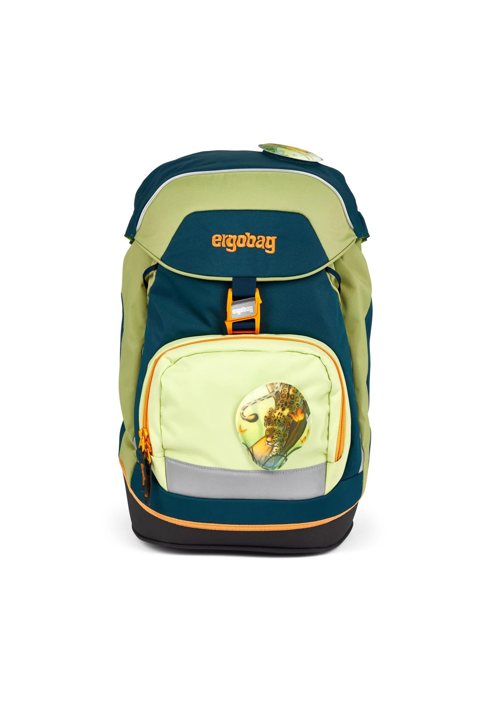 ergobag Prime Mochila Escolar Infantil ergonómica e hidrófuga, 20 l, 1100 g ExploreBear - Azul Oscuro