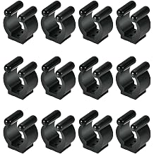 Pool Cue Holder ClampsInclude Screws, Billiards Snooker Cue Locating Clip Holder Regular Fishing Rod Storage Clips Black for Pool Cue Racks Include Screws Large