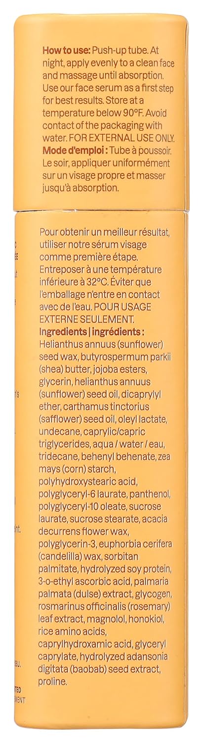 ATTITUDE Oceanly, Face Cream Night Phyto Glow, 1 Ounce