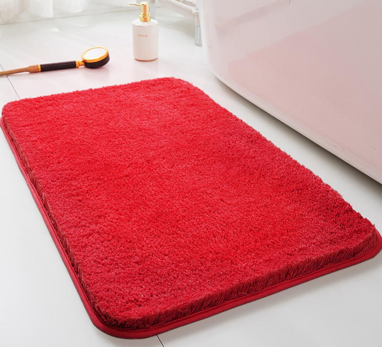 WIDKLASS Egyptian Super Soft (40x60 cm) Microfibre Solid 2000 GSM Bath Mat Super Absorbent Anti Skid Door Mats for Home/Bathroom/Bedroom/Kitchen/Floor Mat (Bathroom Mat Red, Medium - 40x60 cm) (B0CWYD41XM) Amazon Price History, Amazon Price Tracker