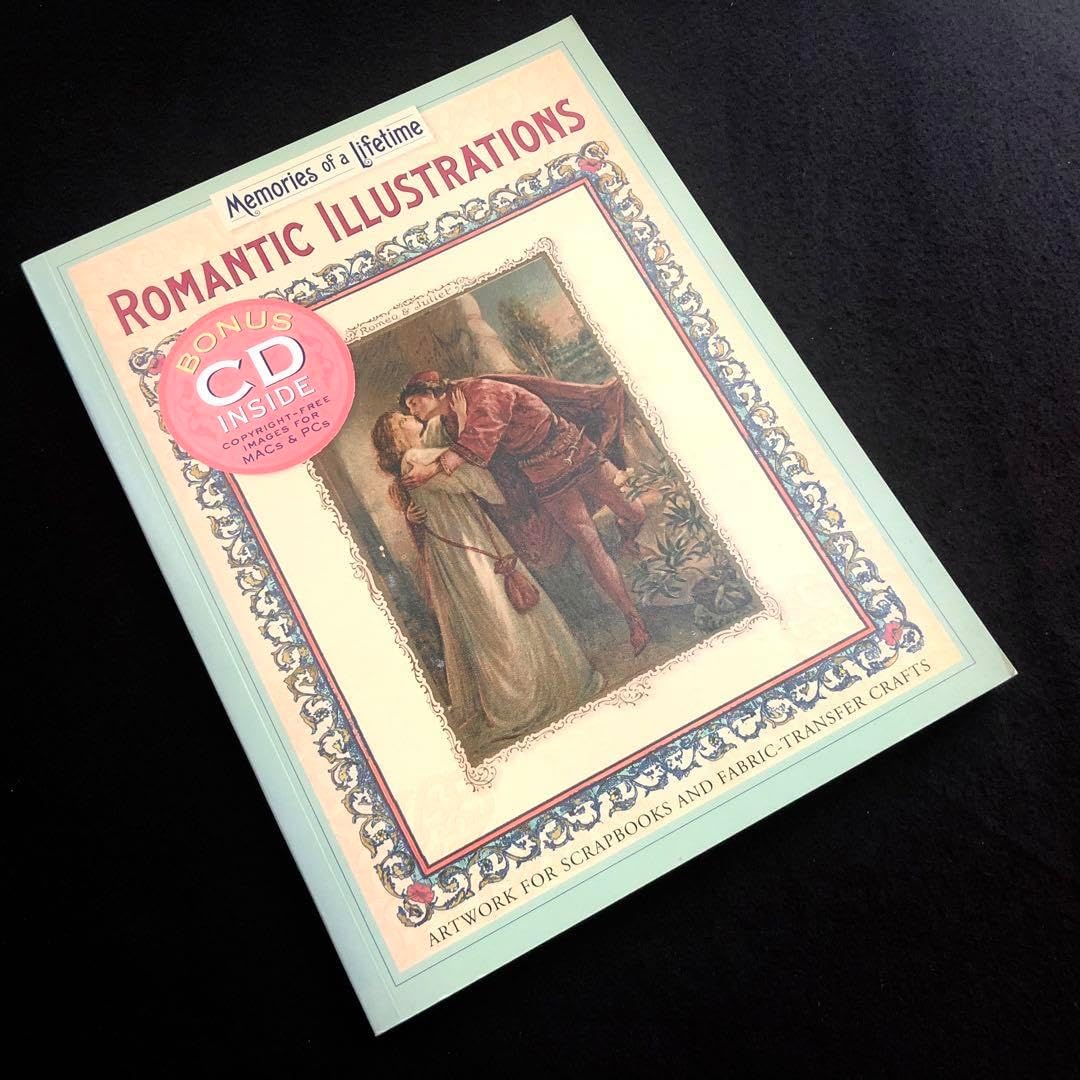 ヴィクトリア朝 イラスト図案集「Romantic Illustrations」