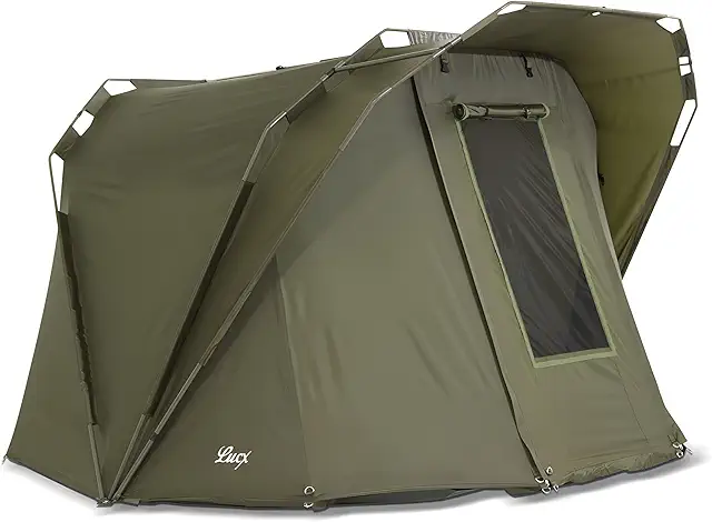 Lucx® Coon Karpfenzelt 2 Personen Angelzelt - Robustes Bivvy Zelt für Angler