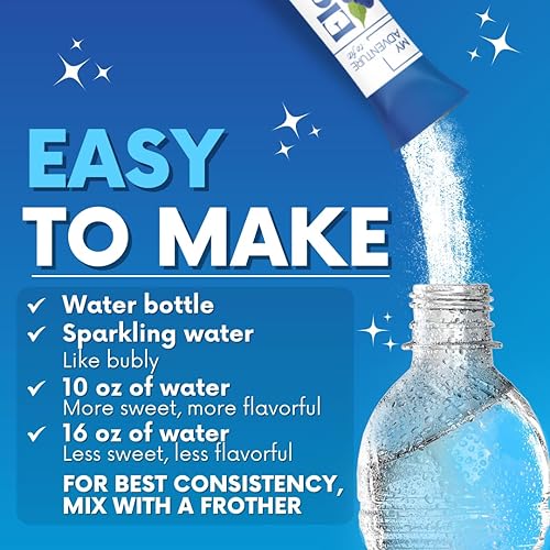 Miniatura 4 de Zero Sugar Blue - Paquetes de electrolitos de frambuesa azul (paquete de 30)  Todos los ingredientes naturales, energía sin cafeína para una