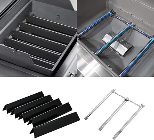 Miniatura 5 de Oklagarden 7636 Barras aromatizantes para Weber Spirit II E-310 GS4 Piezas de parrilla Weber Spirit 300 Series E310 E320 E330 Piezas de repuesto