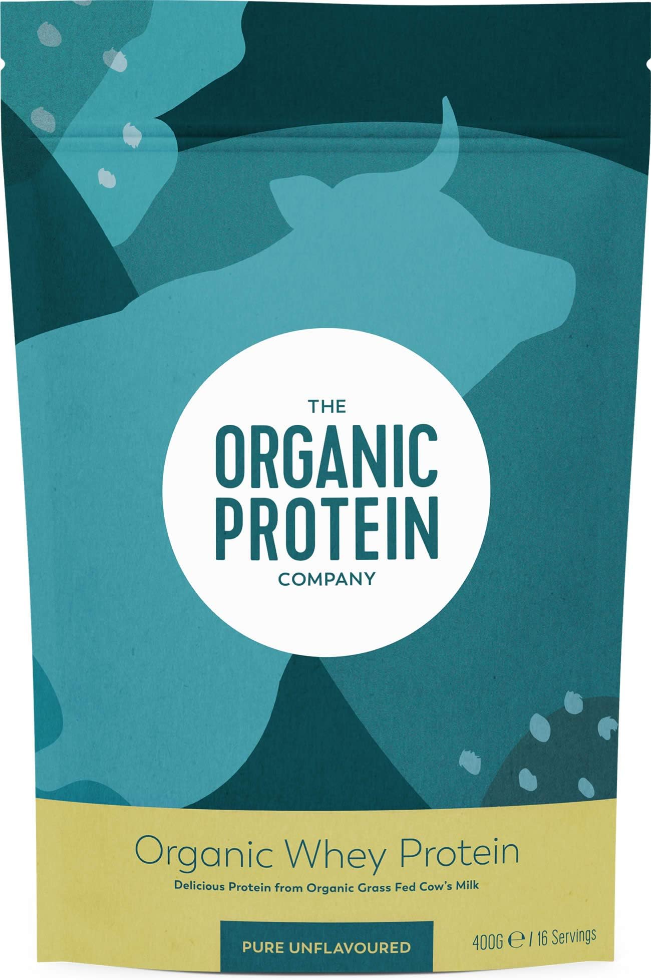 Org ProteinPure Unflavoured Organic Whey Protein Powder, 400 g