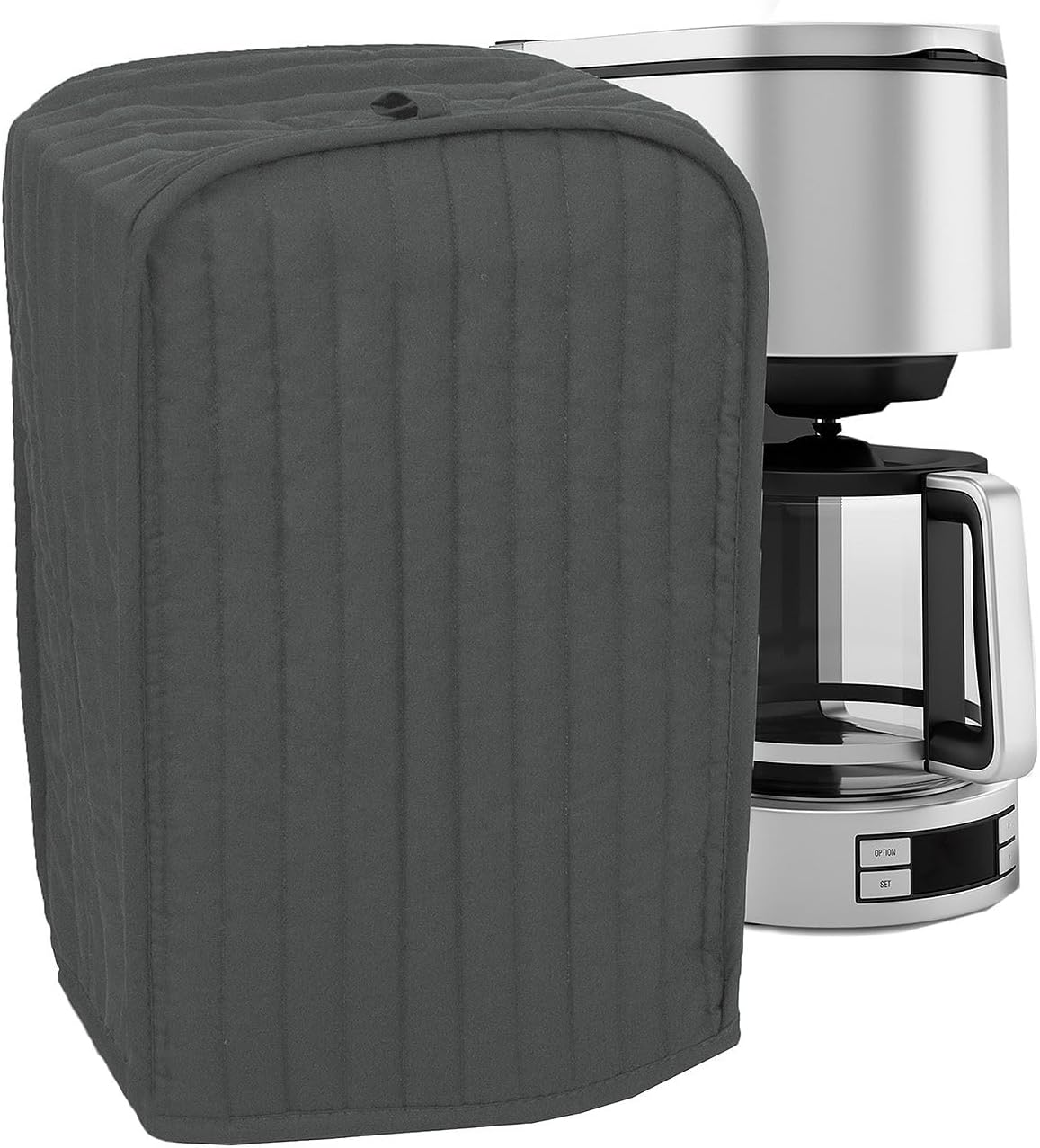 Ritz Premium Universal Coffee Maker Cover, 16" x 11.5" x 7.75", Durable, Long-Lasting, High-Quality, Lightweight Polyester And Cotton Blend, Graphite
